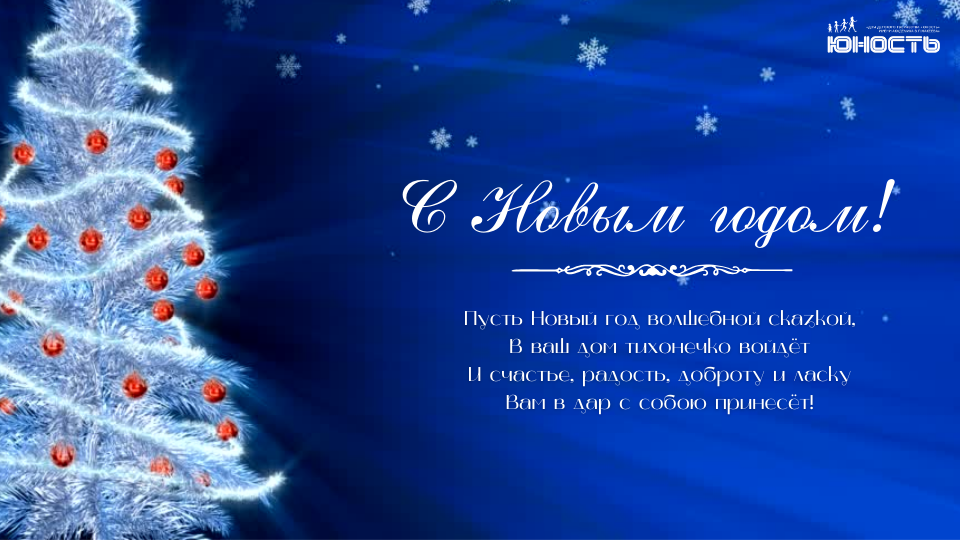Blue and White Greeting Family Merry Christmas Video